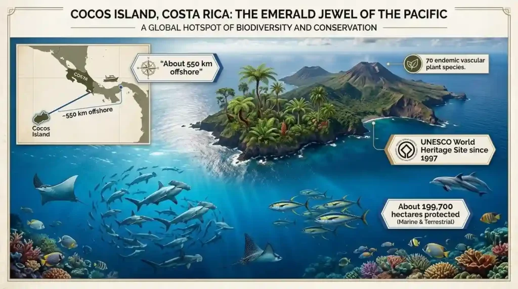 Cocos Island Is Far Out in the Pacific