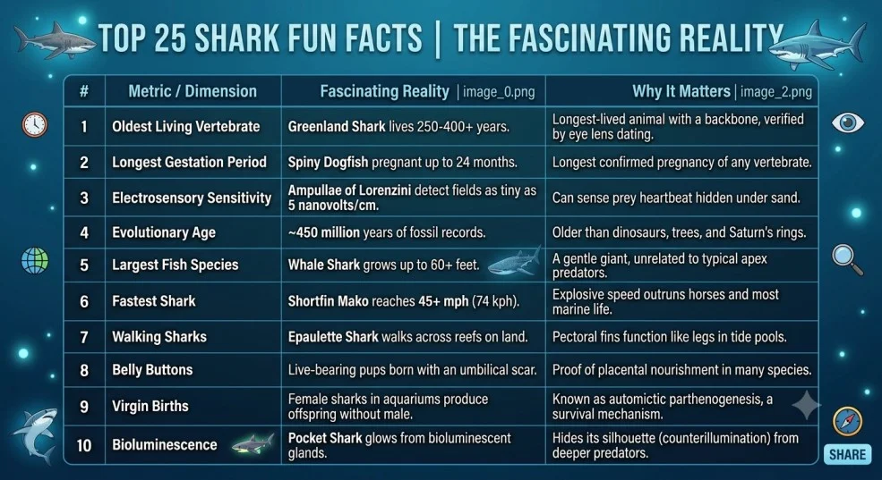 Fun Facts About Sharks