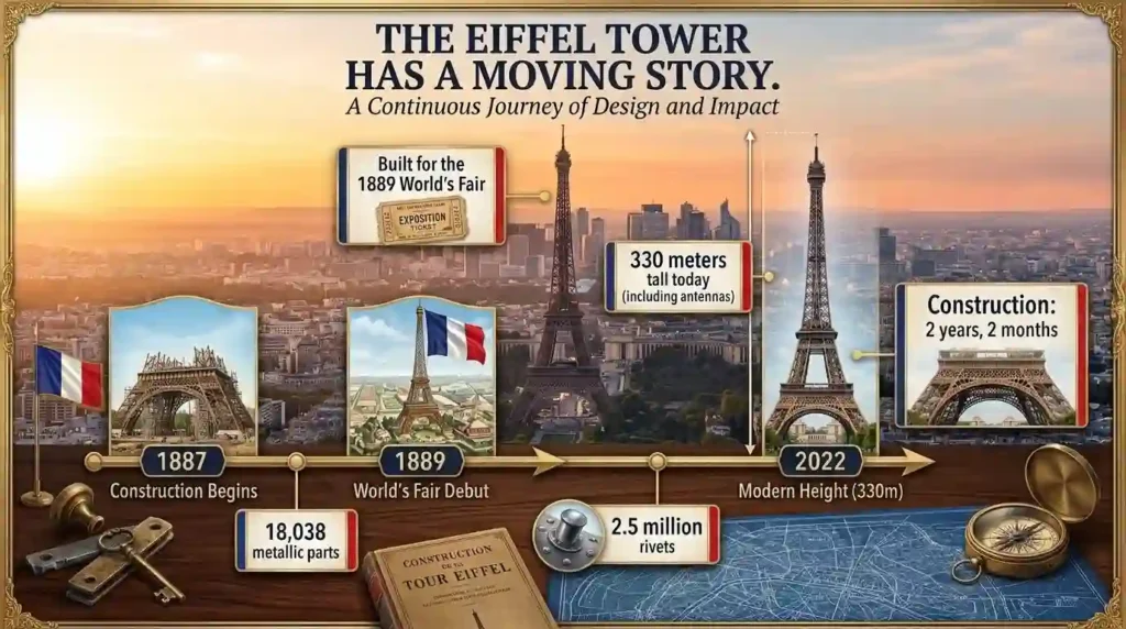 The Eiffel Tower Has a Moving Story